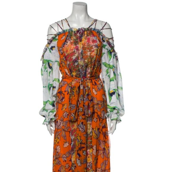 Tory Burch Runway Shasta Maxi Silk Dress - Picture 13 of 13